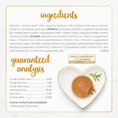 Show full view: Fancy Feast Classic Pate Tender Chicken & Liver Feast Wet Cat Food, 3-oz, case of 24 slide 7 of 12