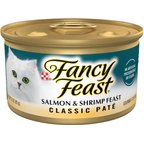 Fancy Feast Classic Salmon & Shrimp Feast Canned Cat Food, 3-oz, case of 24
