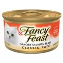 Fancy Feast Classic Savory Salmon Feast Canned Cat Food, 3-oz can, case of 24