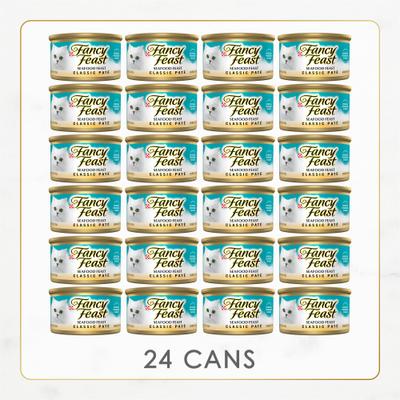 Show full view: Fancy Feast Classic Seafood Feast Canned Cat Food, 3-oz, case of 24 slide 3 of 12