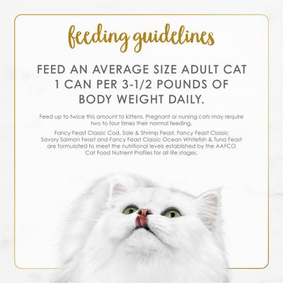 Show full view: Fancy Feast Classic Seafood Feast Variety Pack Canned Cat Food, 3-oz, case of 12 slide 9 of 12