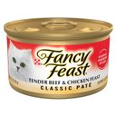 Fancy Feast Classic Tender Beef & Chicken Feast Canned Cat Food, 3-oz can, case of 24