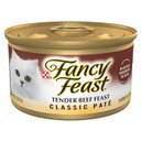 Fancy Feast Classic Tender Beef Feast Canned Cat Food, 3-oz, case of 24