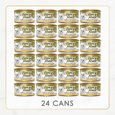Show full view: Fancy Feast Classic Turkey & Giblets Feast Canned Cat Food, 3-oz, case of 24 slide 3 of 9