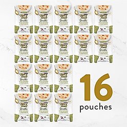Fancy Feast Creamy Broths with Chicken & Vegetables Supplemental Wet Cat Food Pouches, 1.4-oz, case of 16 slide 2 of 7
