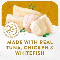 Fancy Feast Creamy Broths with Tuna, Chicken & Whitefish Supplemental Wet Cat Food Pouches, 1.4-oz, case of 16 slide 2 of 7