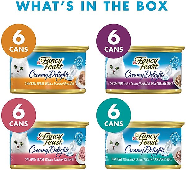 Fancy Feast Creamy Delights Variety Pack Canned Cat Food