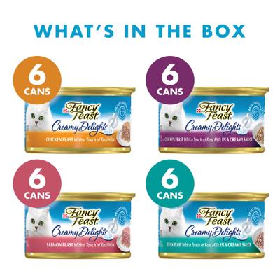 Fancy Feast Creamy Delights Variety Pack Canned Cat Food