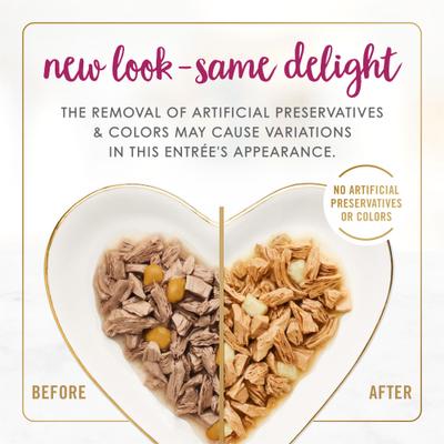 Show full view: Fancy Feast Delights with Cheddar Grilled Chicken & Cheddar Cheese Feast in Gravy Canned Cat Food, 3-oz, case of 24 slide 4 of 10