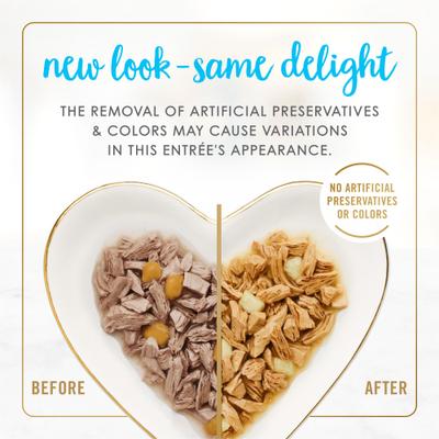 Show full view: Fancy Feast Delights with Cheddar Grilled Tuna & Cheddar Cheese Feast in Gravy Canned Cat Food, 3-oz, case of 24 slide 4 of 11