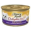 Fancy Feast Delights with Cheddar Grilled Turkey & Cheddar Cheese Feast in Gravy Canned Cat Food, 3-oz, case of 24