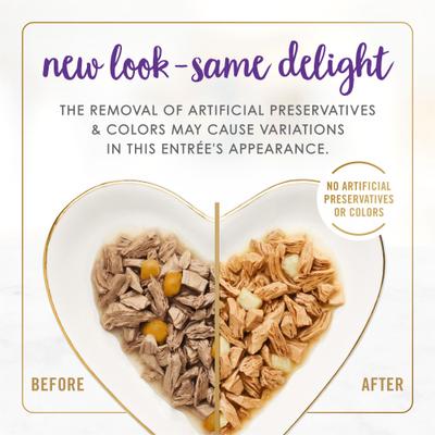 Show full view: Fancy Feast Delights with Cheddar Grilled Turkey & Cheddar Cheese Feast in Gravy Canned Cat Food, 3-oz, case of 24 slide 4 of 10