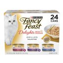 Fancy Feast Delights with Cheddar Grilled Variety Pack Canned Cat Food, 3-oz, case of 24