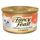 Fancy Feast Flaked Chicken & Tuna Feast Wet Cat Food, 3-oz can, case of 24