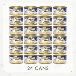 Fancy Feast Flaked Fish & Shrimp Feast Canned Cat Food, 3-oz, case of 24 slide 2 of 7