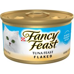 Fancy Feast Flaked Tuna Feast Wet Cat Food, 3-oz can, case of 24