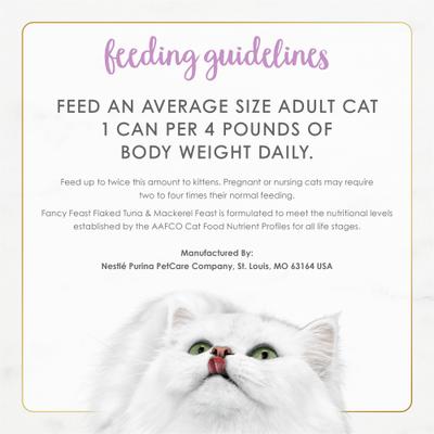 Show full view: Fancy Feast Flaked Tuna & Mackerel Feast Wet Cat Food, 3-oz can, case of 24 slide 7 of 10
