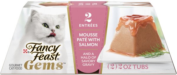 Fancy Feast Gems Mousse Salmon & a Halo of Savory Gravy Pate Wet Cat Food
