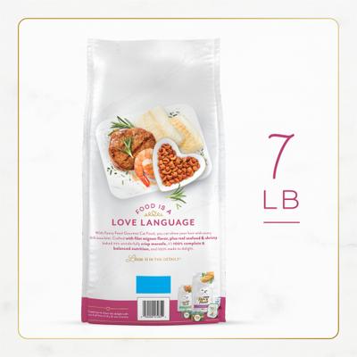 Show full view: Fancy Feast Gourmet Filet Mignon Flavor with Real Seafood & Shrimp Dry Cat Food, 7-lb bag slide 3 of 13