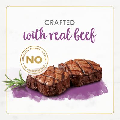 Show full view: Fancy Feast Gourmet Naturals Beef Recipe Pate Canned Cat Food, 3-oz, case of 12 slide 5 of 11