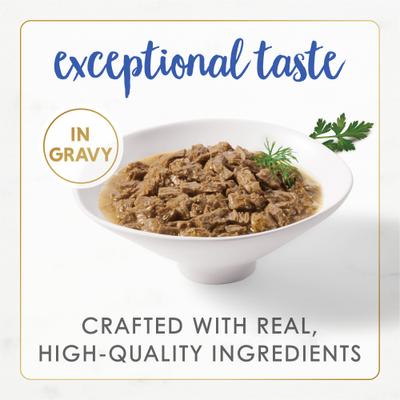 Show full view: Fancy Feast Gourmet Naturals Natural Rainbow Trout Recipe In Gravy Canned Cat Food, 3-oz can, case of 12 slide 4 of 12