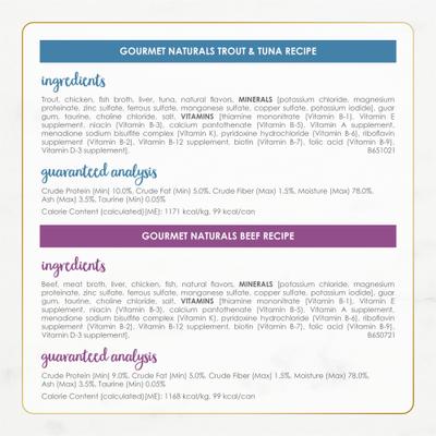 Show full view: Fancy Feast Gourmet Naturals Pate Variety Pack Canned Cat Food, 3-oz, case of 12 slide 7 of 12