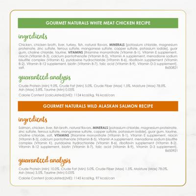 Show full view: Fancy Feast Gourmet Naturals Pate Variety Pack Canned Cat Food, 3-oz, case of 12 slide 6 of 12