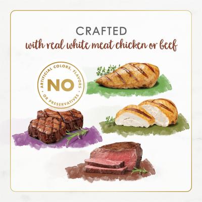 Show full view: Fancy Feast Gourmet Naturals Poultry & Beef Variety Pack Canned Cat Food, 3-oz, case of 30 slide 4 of 12