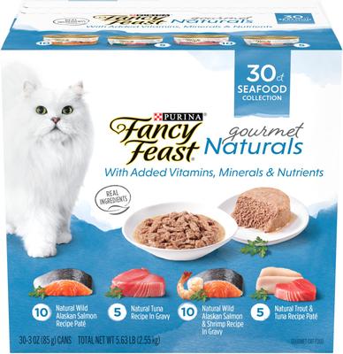 Show full view: Fancy Feast Gourmet Naturals Seafood Variety Pack Canned Food + Poultry & Beef Variety Pack Canned Cat Food slide 2 of 9