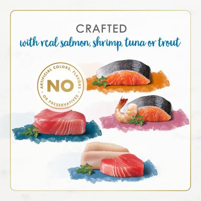 Show full view: Fancy Feast Gourmet Naturals Seafood Variety Pack Canned Food + Poultry & Beef Variety Pack Canned Cat Food slide 5 of 9