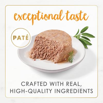 Show full view: Fancy Feast Gourmet Naturals Turkey Recipe Pate Canned Cat Food, 3-oz can, case of 12 slide 4 of 12