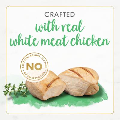 Show full view: Fancy Feast Gourmet Naturals White Meat Chicken Recipe Grain-Free Pate Kitten Canned Cat Food, 3-oz can, case of 12 slide 5 of 10