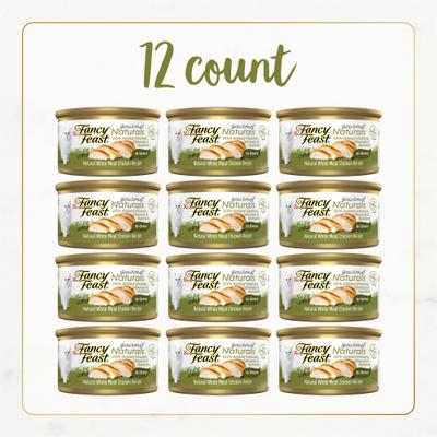 Show full view: Fancy Feast Gourmet Naturals White Meat Chicken Recipe in Gravy Canned Cat Food, 3-oz, case of 12 slide 3 of 13