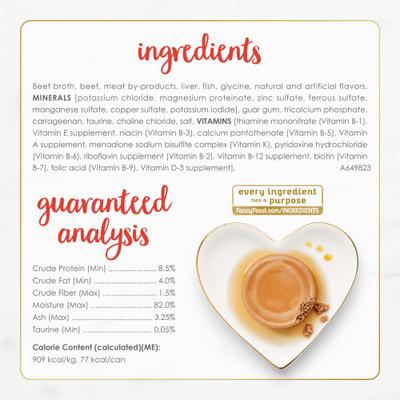 Show full view: Fancy Feast Gravy Lovers Beef Feast Pate Wet Cat Food, 3-oz can, case of 24 slide 6 of 9