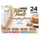Fancy Feast Gravy Lovers Feast Pate Variety Pack Wet Cat Food, 3-oz can, case of 24