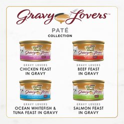 Fancy Feast Gravy Lovers Feast Pate Variety Pack Wet Cat Food, 3-oz can, case of 24 slide 2 of 8