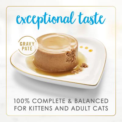 Show full view: Fancy Feast Gravy Lovers Ocean Whitefish & Tuna Feast Pate Wet Cat Food, 3-oz can, case of 24 slide 3 of 9