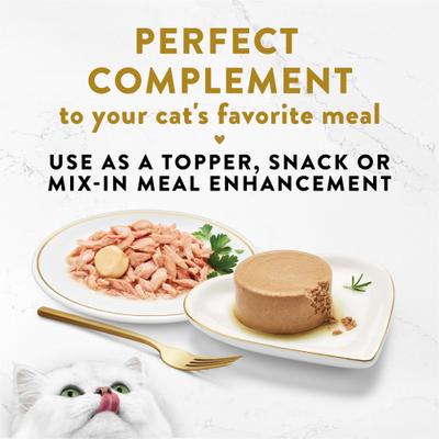 Show full view: Fancy Feast Gravy Lovers Poultry & Beef Feast Canned Food, 3-oz, case of 24 + Appetizers Light Meat Tuna with a Scallop Topper Cat Treats slide 4 of 10