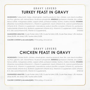 Fancy Feast Gravy Lovers Poultry & Beef Feast Variety Pack Canned Cat Food, 3-oz, case of 24