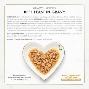 Fancy Feast Gravy Lovers Poultry & Beef Feast Variety Pack Canned Cat Food, 3-oz, case of 24