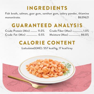 Show full view: Fancy Feast Gravy Lovers Turkey Feast in Roasted Turkey Flavor Gravy Canned Cat Food, 3-oz, case of 24 + Appetizers Wild Alaskan Salmon Cat Treats, 1.1-oz tray, case of 10 slide 5 of 9