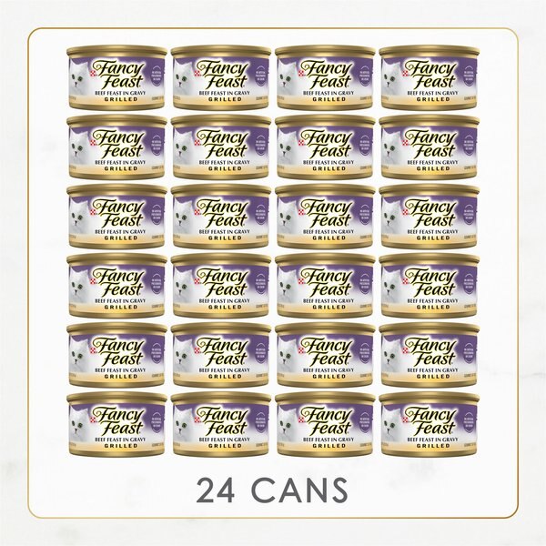 Fancy Feast Marinated Morsels Beef Feast in Gravy Canned Cat Food