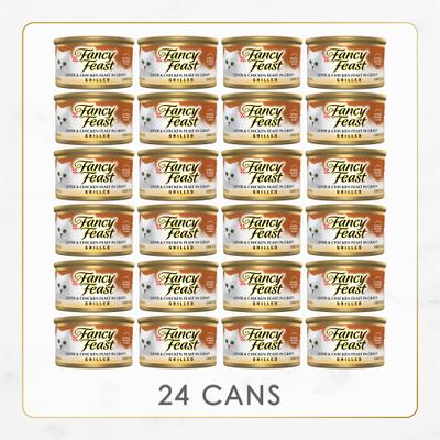 Show full view: Fancy Feast Grilled Liver & Chicken Feast in Gravy Canned Cat Food, 3-oz, case of 24 slide 3 of 13