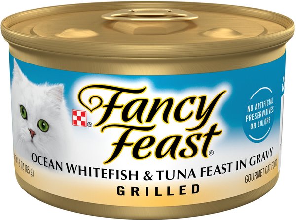 Fancy Feast Grilled Ocean Whitefish and Tuna Canned Cat Food Fancy Feast Grilled Ocean Whitefish and Tuna Canned Cat Food