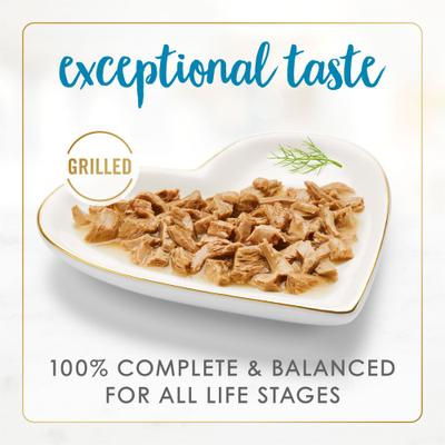 Show full view: Fancy Feast Grilled Ocean Whitefish & Tuna Feast in Gravy Canned Cat Food, 3-oz, case of 24 slide 5 of 14