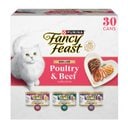 Fancy Feast Grilled Poultry & Beef Feast Variety Pack Canned Cat Food, 3-oz, case of 30