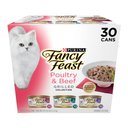 Fancy Feast Grilled Poultry & Beef Feast Variety Pack Canned Cat Food, 3-oz, case of 30