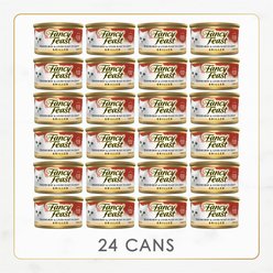 Fancy Feast Grilled Tender Beef & Liver Feast in Gravy Canned Cat Food, 3-oz, case of 24 slide 2 of 9