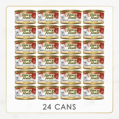 Show full view: Fancy Feast Grilled Tender Beef & Liver Feast in Gravy Canned Cat Food, 3-oz, case of 24 slide 3 of 14