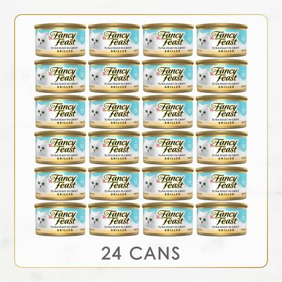 Show full view: Fancy Feast Grilled Tuna Feast in Gravy Canned Cat Food, 3-oz, case of 24 slide 3 of 14